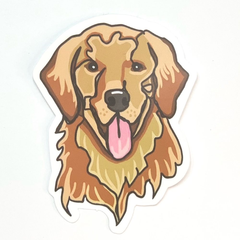 Golden Retriever Vinyl Sticker